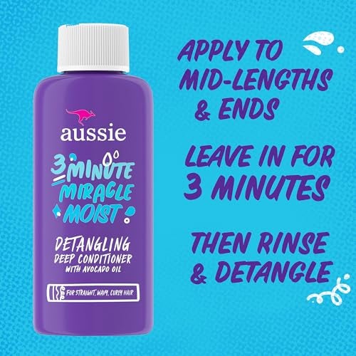 Aussie 3 Minute Miracle Moist Deep Conditioning Treatment, Travel Size 1.7 fl oz - Image 2