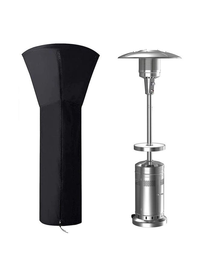 ANSTROUT Patio Heater Cover, Waterproof with Zipper, Outdoor Propane Heater Cover, 420D Fabric, 24 Months Use, Size: 89”H x 33”Dx19”B, Black - Image 1