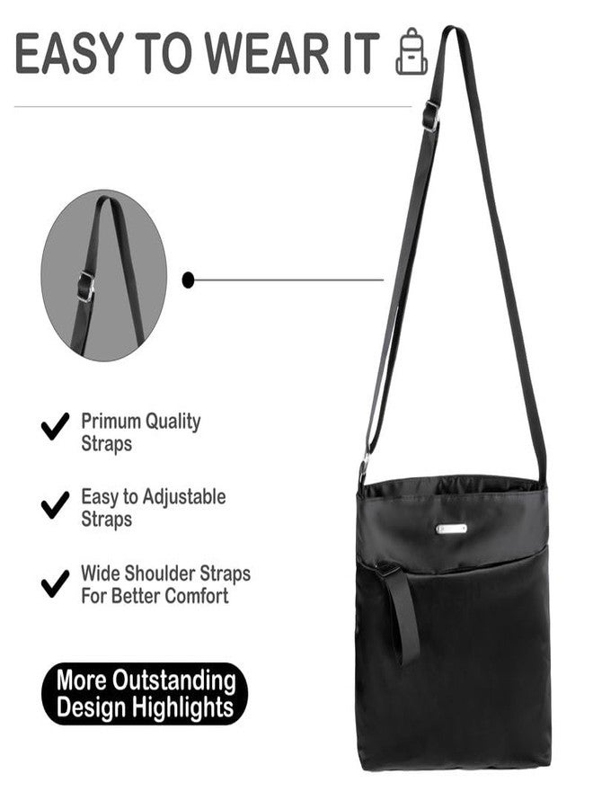 ketmart Crossbody Bag for Women Nylon Waterproof Shoulder Purse Messenger Bag(Color_Black) - Image 4