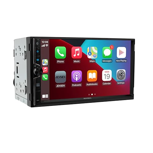 JENSEN J3CA7W 7-inch Certified Apple CarPlay Android Auto Wired or Wireless | Double DIN Touchscreen Car Stereo Radio | Bluetooth | Backup Camera Input | USB Playback & Charge - Image 4