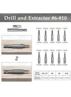 Y&D Damaged Screw Extractor, 22 Pieces Kit of Broken & Bolt Stripped Remover, Multipurpose HSS Extractor with 1 Extension Bit Holder, Socket Adapter  - Image 5