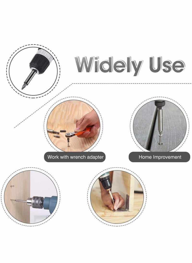 Y&D - Damaged Screw Extractor, 22 Pieces Kit of Broken & Bolt Stripped Remover, Multipurpose HSS Extractor with 1 Extension Bit Holder, Socket Adapter - Image 1