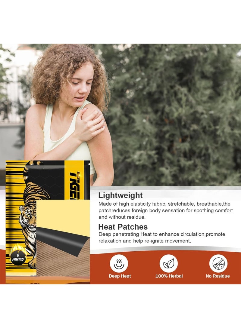 SYOSI Heat Pads for Back Pain Relief, Knee Pain Relief Patches, Chinese Tiger Patch - All Parts of The Body, Shoulder, Back, Knee, Arthritis, Bone Pain Relief Back Pain Patch (32PCS) - Image 4