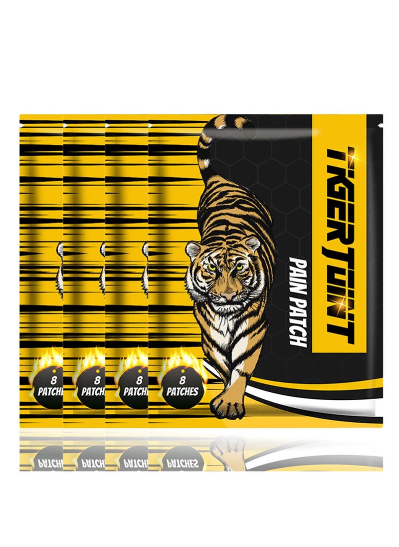 SYOSI Heat Pads for Back Pain Relief, Knee Pain Relief Patches, Chinese Tiger Patch - All Parts of The Body, Shoulder, Back, Knee, Arthritis, Bone Pain Relief Back Pain Patch ( 32PCS )  - Image 1