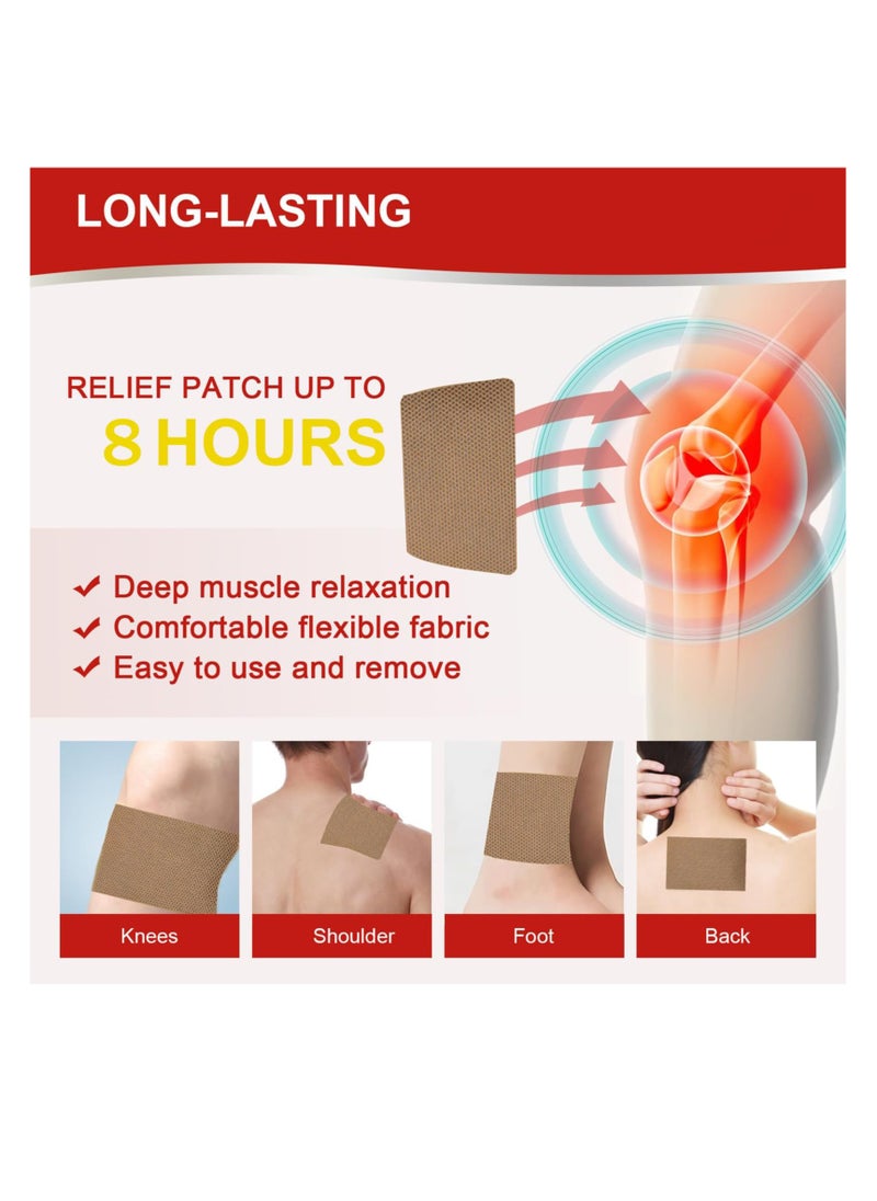SYOSI Heat Pads for Back Pain Relief, Knee Pain Relief Patches, Chinese Tiger Patch - All Parts of The Body, Shoulder, Back, Knee, Arthritis, Bone Pain Relief Back Pain Patch ( 32PCS )  - Image 2