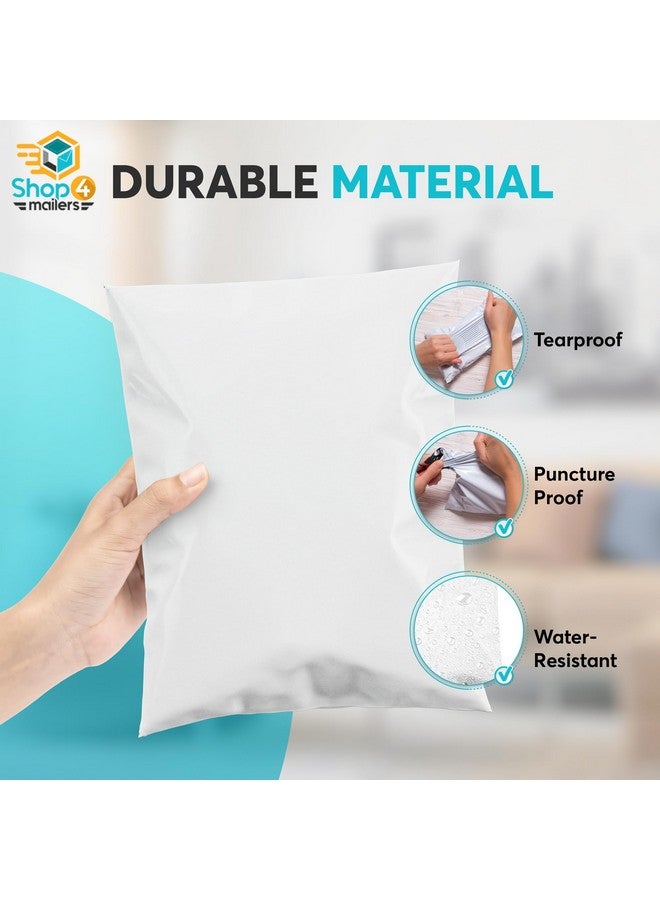 Shop4Mailers 9 X 12 Glossy White Plastic Self Seal Poly Mailer Flat Bags Waterproof Shipping Envelope 1.7 Mil For Apparel Clothes Shirts Books Permanent Adhesive Seal (100 Pack)  - Image 5