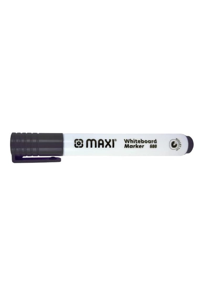 Maxi - 10-Piece Dry Erase White Board Markers Round Tip Black Ink - Image 1