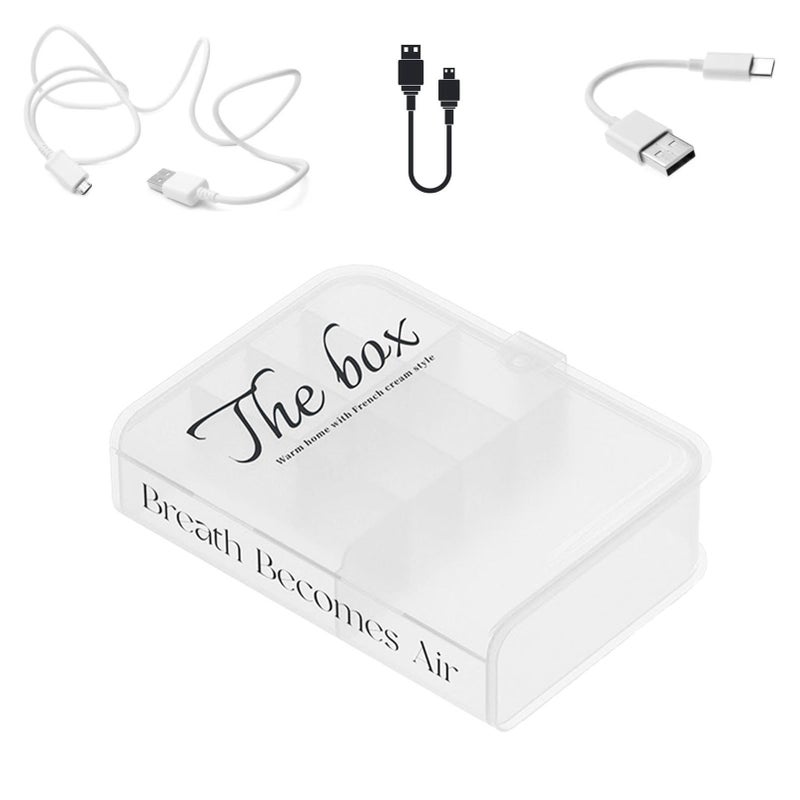 Transparent Desktop Organizer Box For Cord Storage And Charger Case Home Decoration - Image 5