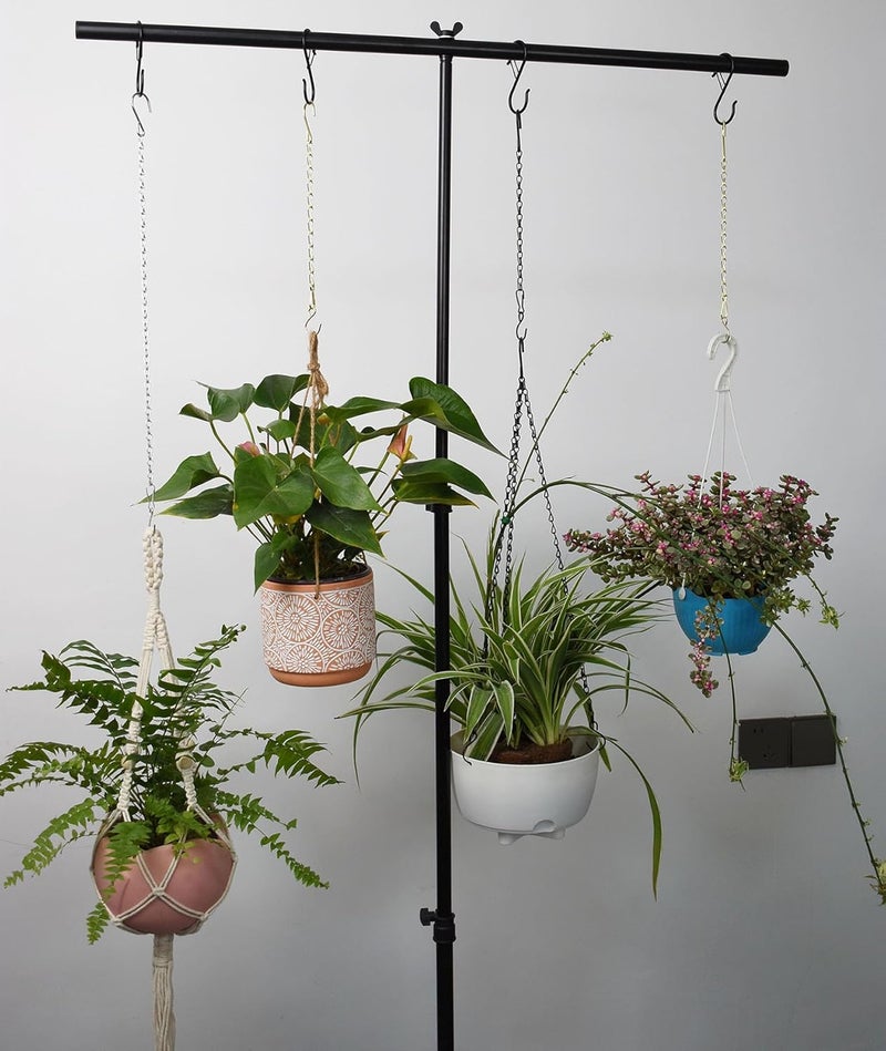 Sersberg Chain for Hanging Plants,35 Inch Black Hanging Basket Chain Kits with Hooks for Bird Feeder Hanging Plant Extender Porch Wind Chime (Black, 35 Inch-2PCS) - Image 5