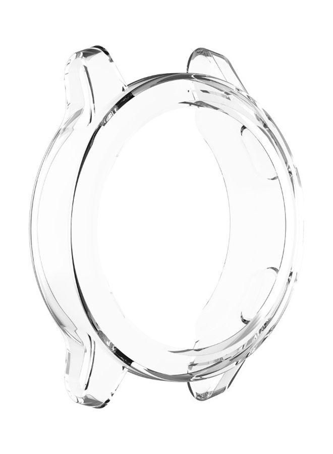 إسكدنيا حافظة حماية مصنوعة من البولي يوريثان الحراري مزوة بإطار ومناسبة لساعة جارمين أكتيف فيفو 4 9.7x6.8x1.3سم أبيض شفاف - Image 1