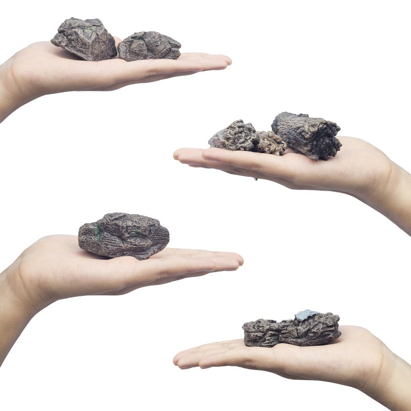 EOIVSH 7pcs Diorama Supplies Fake Rocks, Artificial Garden Figurines Tree Stump, Scene Accessories Stone Stumps Statue Ornaments for Micro Train Railway Sand Table Landscape - Image 4