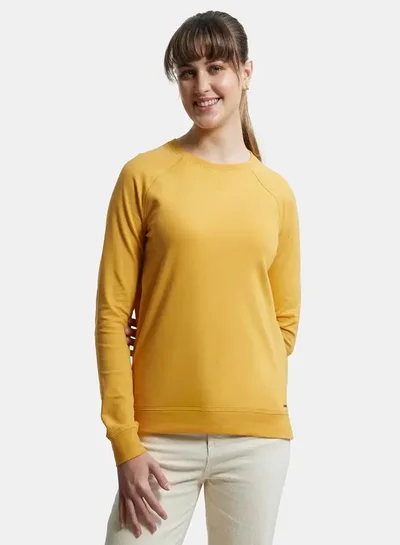JOCKEY Jockey AW67 Women's Super Combed Cotton Rich French Terry Fabric Solid Sweatshirt with Raglan Sleeve Styling