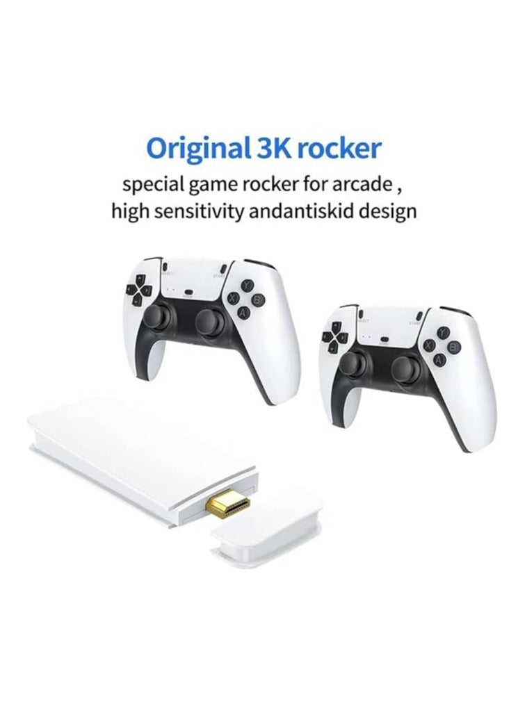 Retro Wireless Game Console M15, Plug  Play Video Game TV Game Stick 128G with 30000+ Games, 2.4G 4K HDMI Stick Gaming Wireless Controller - Image 3