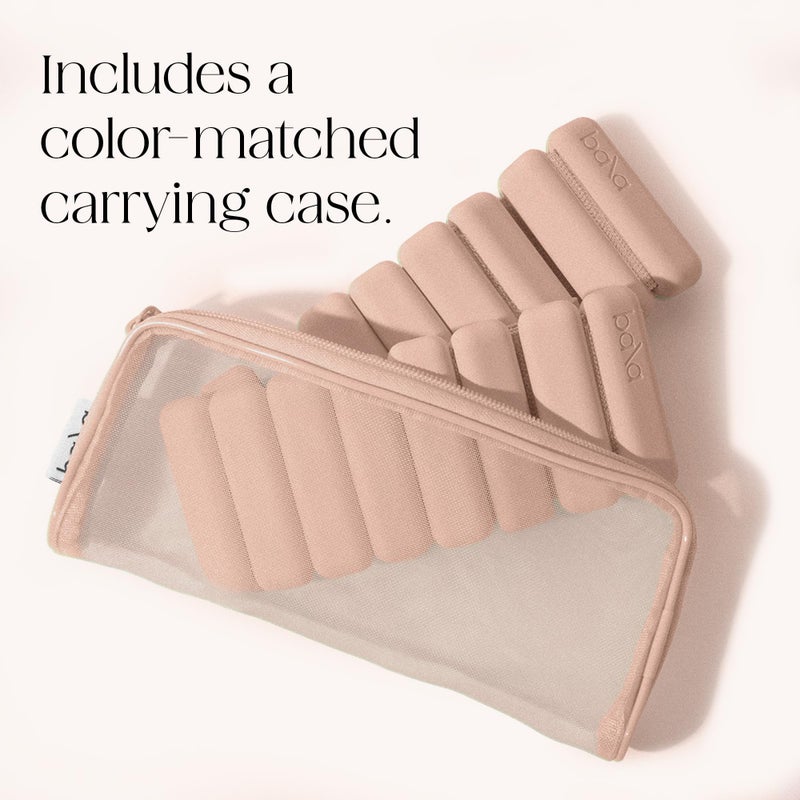 Bala Bangles Wrist & Ankle Weights for Women & Men - 1 lb Adjustable Weighted Bands - Soft Silicone Arm & Leg Weights for Pilates, Yoga, Walking, Barre, Home Workout & Strength Training Exercise - Image 5