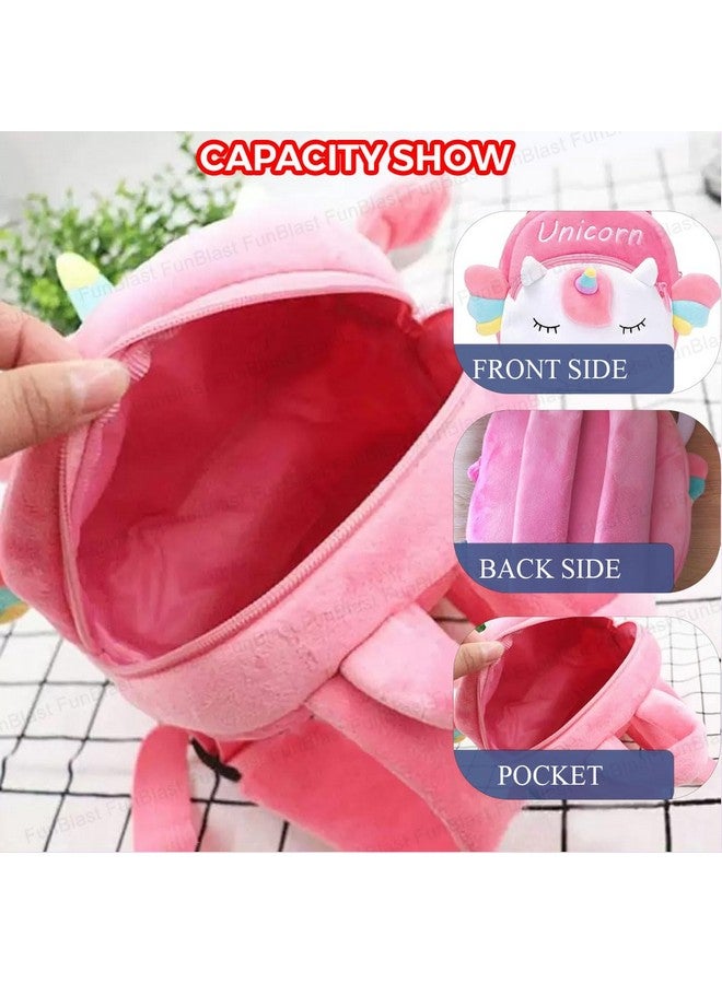 FunBlast Unicorn Soft Bag for Kids - Bags for Girls, School & Picnic Bag/Lightweight Travel School Mini Backpack for Kids, Unicorn Bags for Girls (Multicolor) - Image 3
