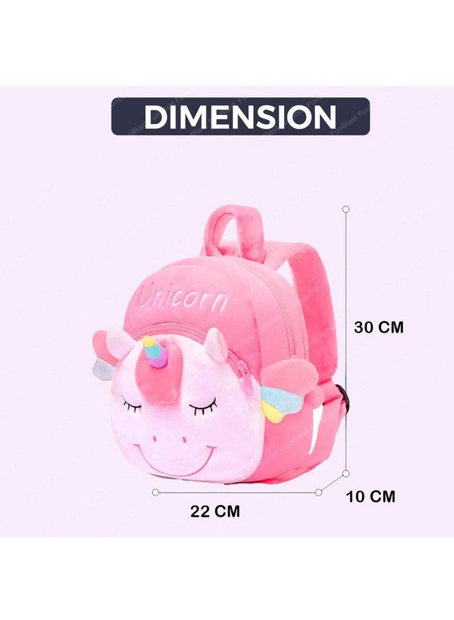 FunBlast Unicorn Soft Bag for Kids - Bags for Girls, School & Picnic Bag/Lightweight Travel School Mini Backpack for Kids, Unicorn Bags for Girls (Multicolor) - Image 2