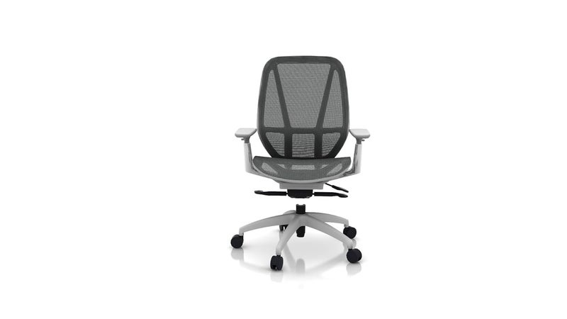 X SPICA X SPICA HUP Ergonomic High Back Premium Mesh Office Chair Armrests Multi Lock Synchro Mechanism Metal Base Home Office Desk Chair White  - Image 1