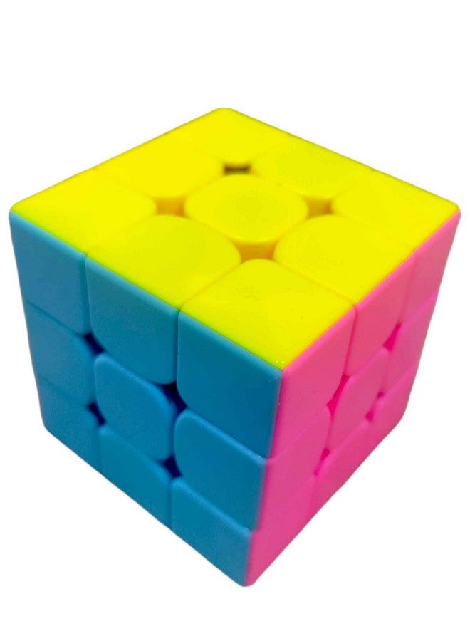 RV Media RVM Set of 3 in 1 Speed Cube Sticker Less Combo One Hand Movement and Smooth Play Magic High Speed Cube Puzzle Set Toy Stickerless Speed Cube Set (2X2)(3X3)(4X4) - Image 5