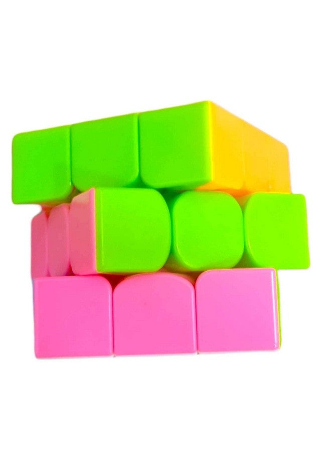 RV Media RVM Set of 3 in 1 Speed Cube Sticker Less Combo One Hand Movement and Smooth Play Magic High Speed Cube Puzzle Set Toy Stickerless Speed Cube Set (2X2)(3X3)(4X4) - Image 4