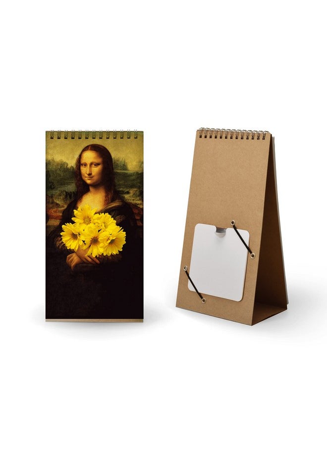 PLAYABLE ART PLAYABLE ART Flip Vase - Tabletop Notebook-Styled Vase for Flowers and Art - Change Through 7 Unique Drawings That Fits Your Mood - Designed by Spextrum® (Museum Art)  - Image 1