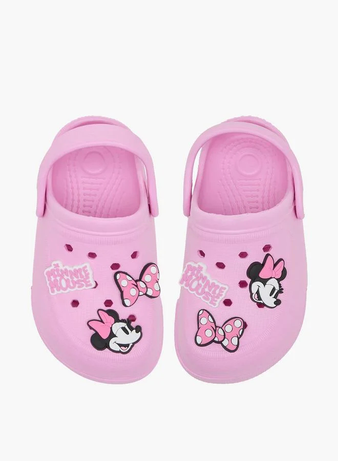 Disney Girls Minnie Mouse Applique Clogs
