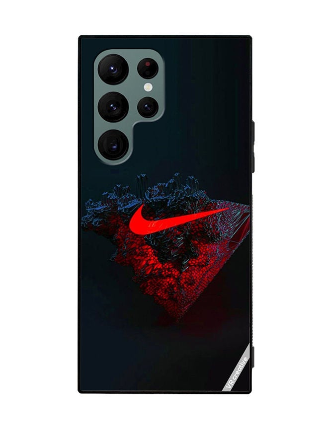 VR CREATIVE غطاء حماية لجهاز سامسونج جالاكسي S22 ألترا 5G بتصميم نايك متعدد الألوان - Image 1