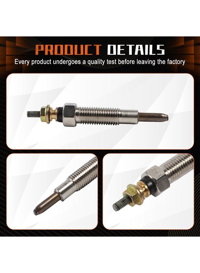 PANGOLIN 3LB1 Glow Plug 8-97106549-4 Plug Glow 3PCS for Isuzu 3LB1 3LD1 4LB1 4LE1 Engine Hitachi Daewoo Aftermarket Parts, 3 Month Warranty - Image 3