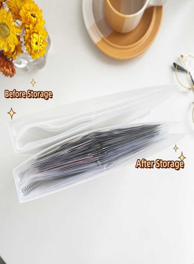 Hileapx Sticker Organizer Binder Album, Large Clear Sticker Storage Book, 4.8 x 9.6inch Sticker Book for Journal Scrapbook Stickers Organizer Display, 50 Pages 100 Pockets(No Sticker) - Image 5