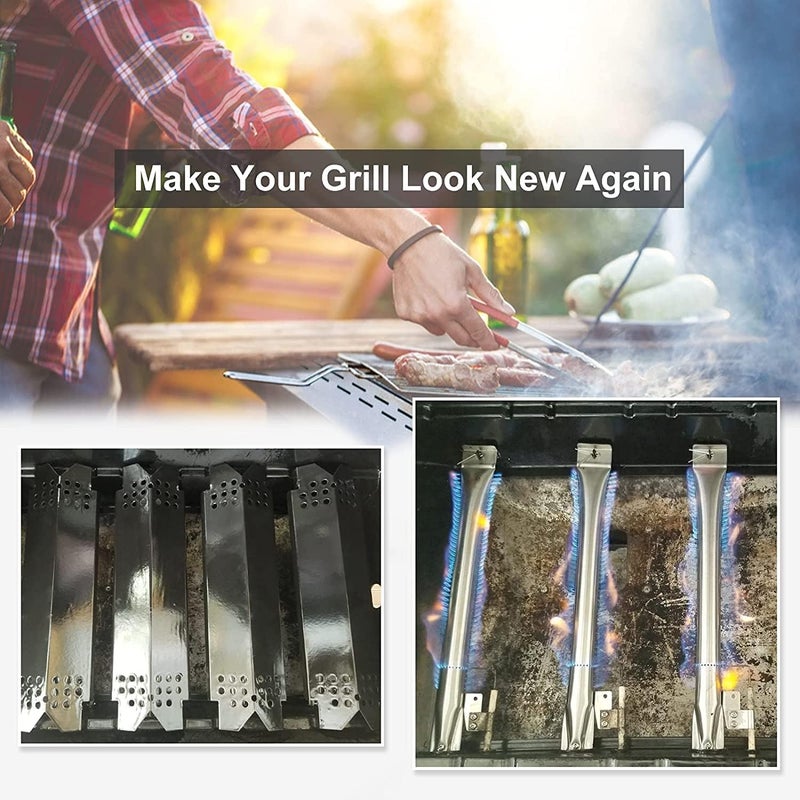 Criditpid Grill Replacement Parts for Nexgrill 720-0925S, 720-0864, 720-0864M Models. Grill Heat Plates, Burner Tubes and Grill Ignitors for BBQ PRO 3 Burner Grill 122.20148511. - Image 5