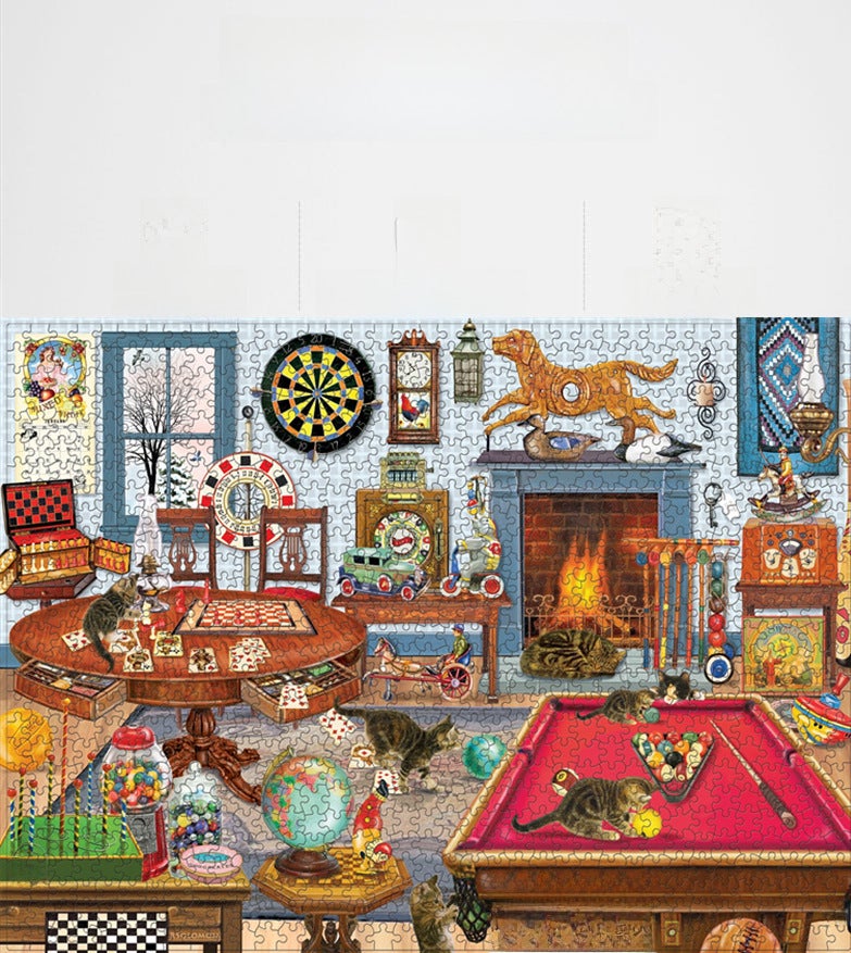 Beira 1000 Pieces Of Paper Puzzle Adult Landscape Oil Painting Toy Puzzle Supply - Image 4