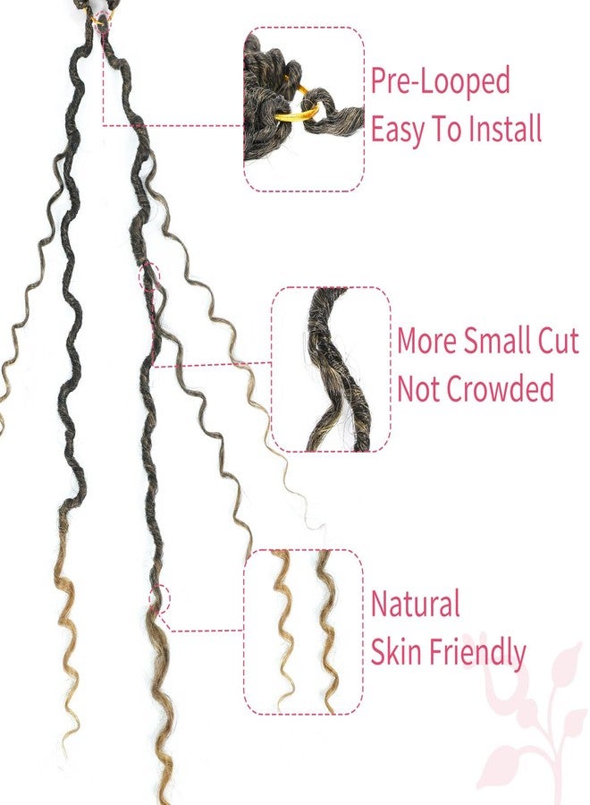 Alicoco Goddess Locs Crochet Hair 20 Inch 8 Packs Faux Locs Crochet Hair For Women Boho Soft Locs Pre-looped River Crochet Locs With Curly Ends (20 Inch (Pack of 8), T27) - Image 5