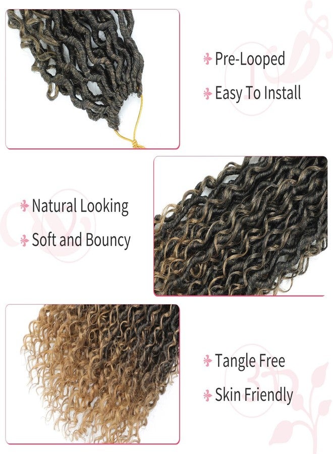 Alicoco Goddess Locs Crochet Hair 20 Inch 8 Packs Faux Locs Crochet Hair For Women Boho Soft Locs Pre-looped River Crochet Locs With Curly Ends (20 Inch (Pack of 8), T27) - Image 4