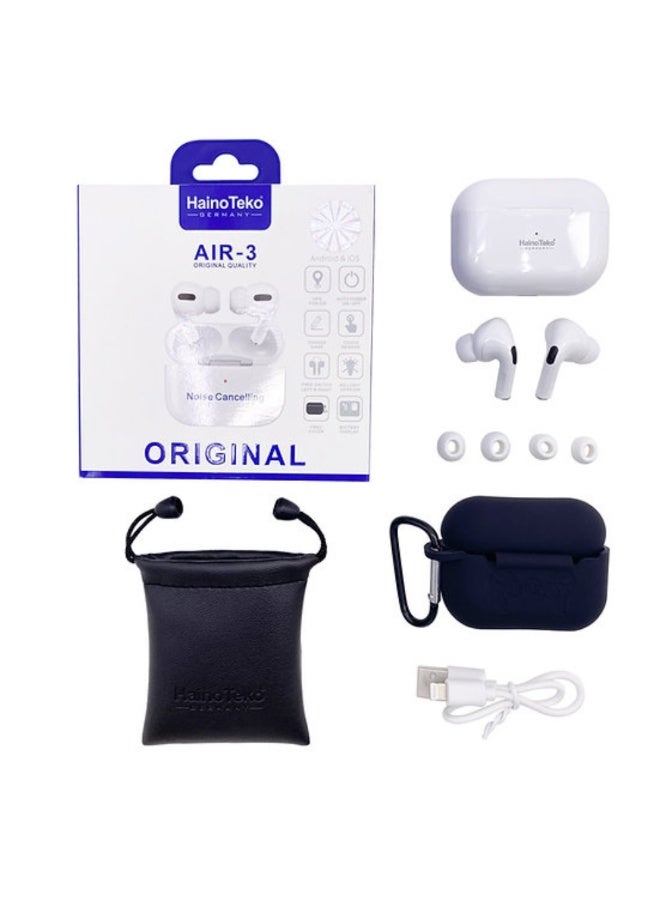 HainoTeko Haino Teko Air 3 True Wireless Bluetooth Earbuds – Premium Sound, Noise Isolation & Long Battery Life | Compatible with Smartphones & Tablets - Image 2