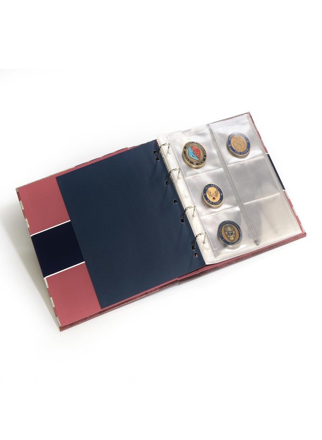 لايت هاوس منارة - ألبوم عملات التحدي، يحتوي على 30 عملة تحدي - مجلد بحلقات رباعية الأبعاد، يحتوي على 5 صفحات - صفحات إضافية متوفرة (9 × 8 3/8 × 1 1/2 بوصة) - Image 2