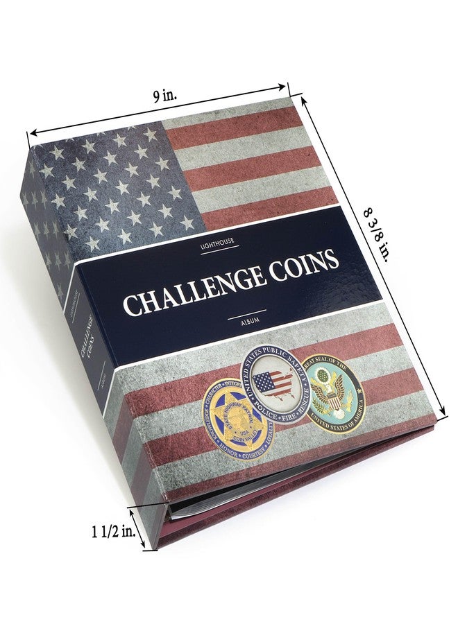 لايت هاوس منارة - ألبوم عملات التحدي، يحتوي على 30 عملة تحدي - مجلد بحلقات رباعية الأبعاد، يحتوي على 5 صفحات - صفحات إضافية متوفرة (9 × 8 3/8 × 1 1/2 بوصة) - Image 4