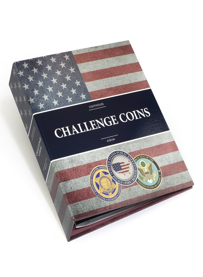 لايت هاوس منارة - ألبوم عملات التحدي، يحتوي على 30 عملة تحدي - مجلد بحلقات رباعية الأبعاد، يحتوي على 5 صفحات - صفحات إضافية متوفرة (9 × 8 3/8 × 1 1/2 بوصة) - Image 1