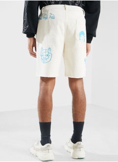 RIP N DIP Blonded Denim Shorts  - Image 3