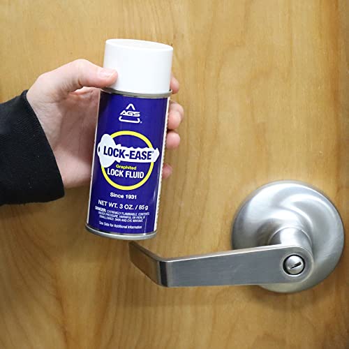 AGS حلول AGS للسيارات: مزلق الأقفال جرافيت Lock-Ease – 3 أونصة بخاخ، يمنع التجمد، يقلل الاحتكاك، بدون بقايا، يحمي من التآكل والصدأ - Image 3