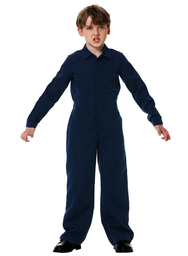 AOBUTE Halloween Jumpsuits for Girls One Piece Zip Overalls 7-8 Navy Years - Image 4