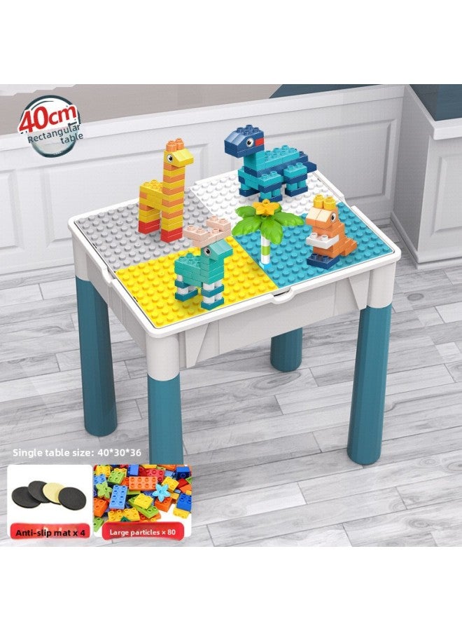 لعبة تعليمية كبيرة متعددة الوظائف للأطفال من عمر 3 إلى 6 سنوات متوافقة مع طاولة مكعبات بناء ليغو كبيرة الحجم للأطفال