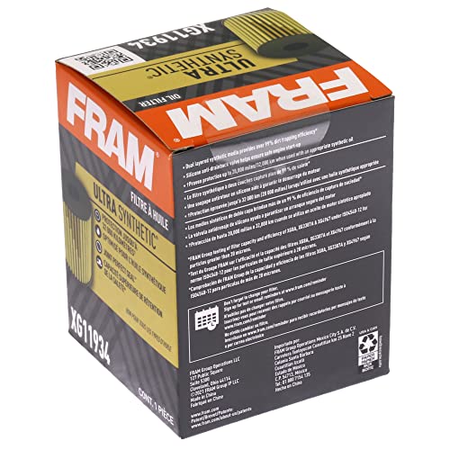 FRAM Ultra Synthetic XG11934 20K Mile Change Automotive Replacement Engine Oil Filter for Synthetic Oil Changes, Premium Vehicle Engine Protection Oil Filter for Select Vehicle Model Years - Image 5