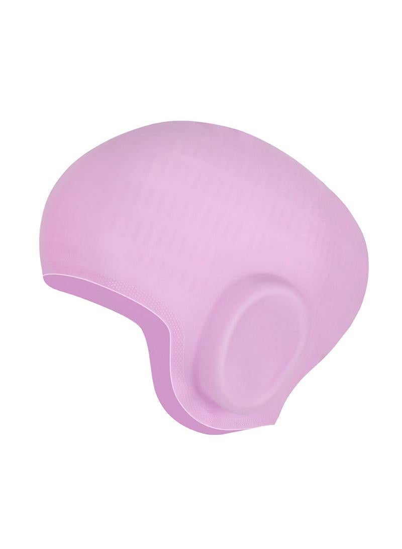 Y&D Professional Swimming Long Hair Silicone Waterproof Ear Protection Swimming Cap - Image 2