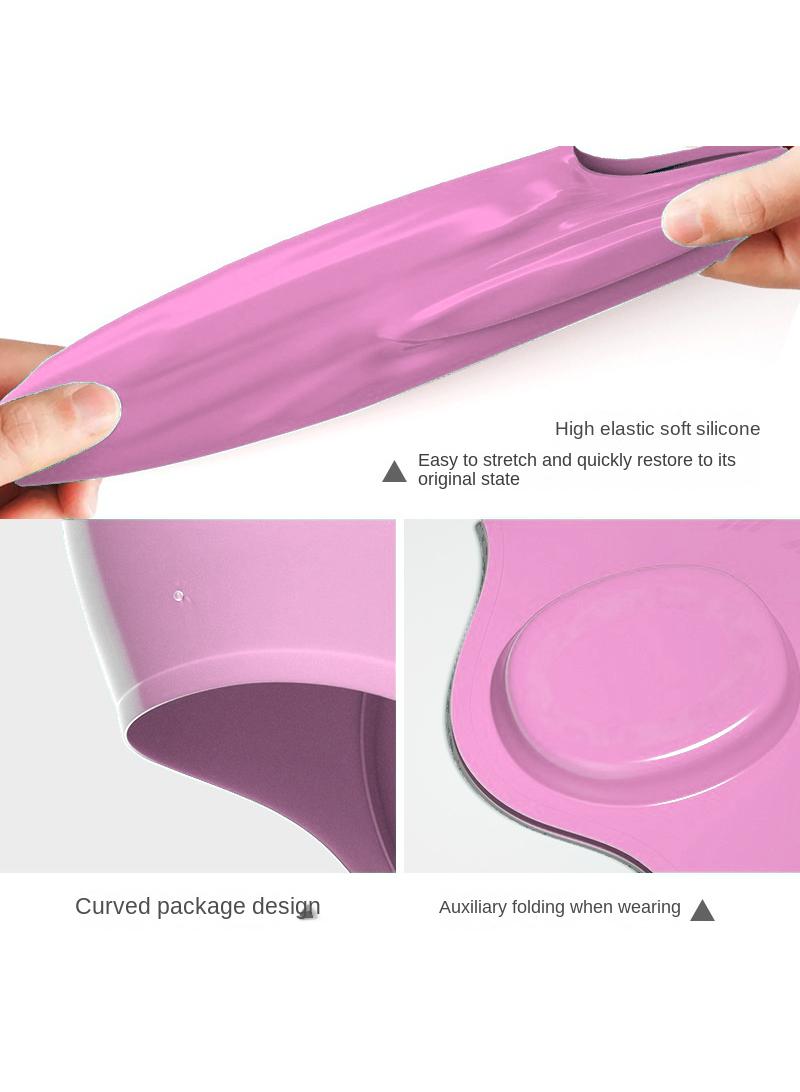 Y&D Professional Swimming Long Hair Silicone Waterproof Ear Protection Swimming Cap - Image 4