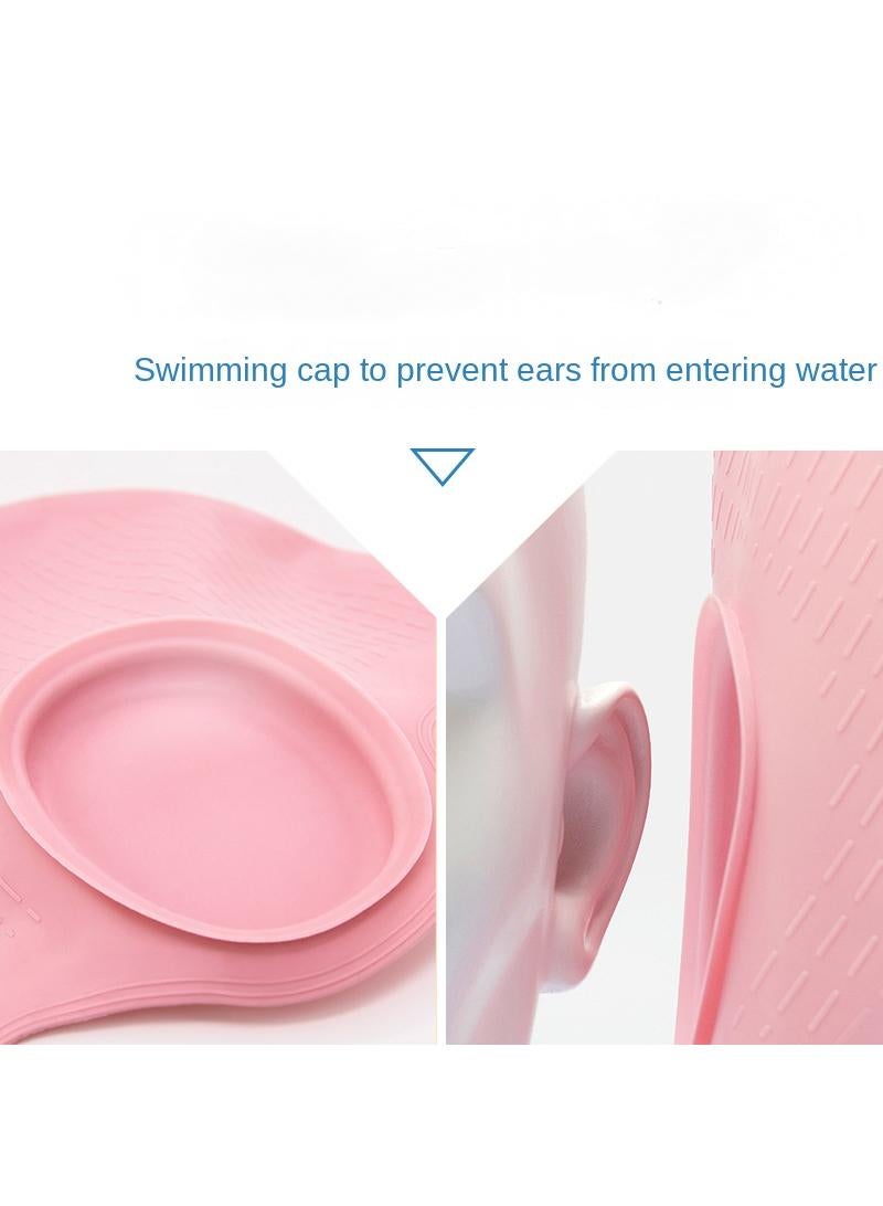 Y&D Professional Swimming Long Hair Silicone Waterproof Ear Protection Swimming Cap - Image 2