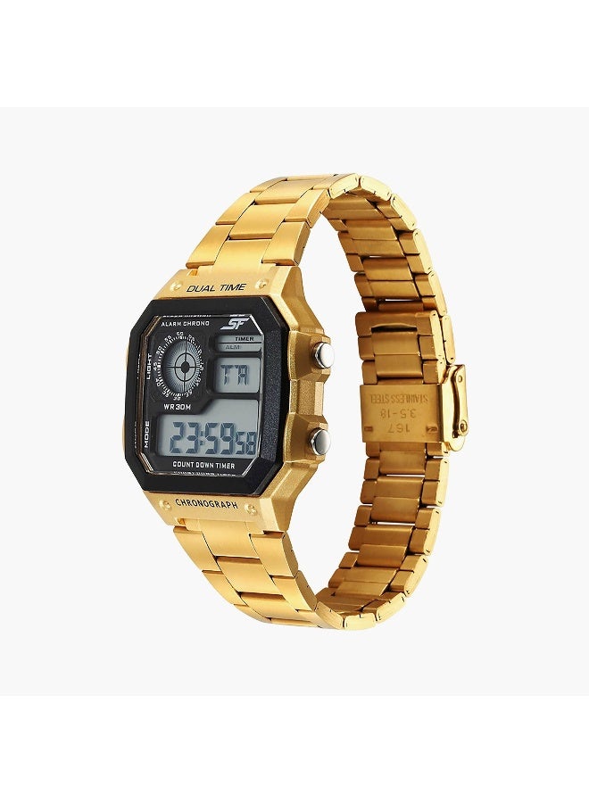 Sonata Gold Digital Stainless Steel Watch for Men - Image 2