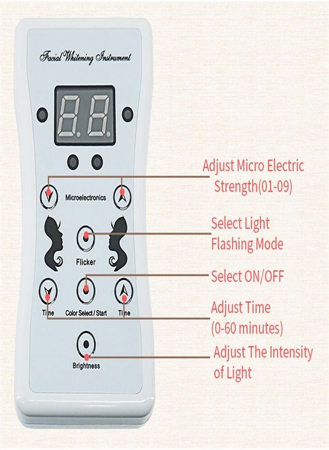 LED قناع الوجه العلاج بالضوء 7 لون الصمام العلاج بالضوء قناع الوجه الأزرق الأحمر العلاج بالضوء للوجه قناع الحد من حب الشباب العناية بالبشرة - pzsku/Z3484D82B56DD160CC9D9Z/45/_/1691204471/d454307d-d5ca-4901-9fa3-22c41741c3c1