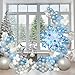 EASUTE 118 Pieces Snowflake Balloon Garland Arch kitSnowflake Balloon with Silver Blue White Latex Balloons set for Winter Wonderland Holiday Christmas Baby Shower Snow Princess Birthday Party Decorations - Image 3