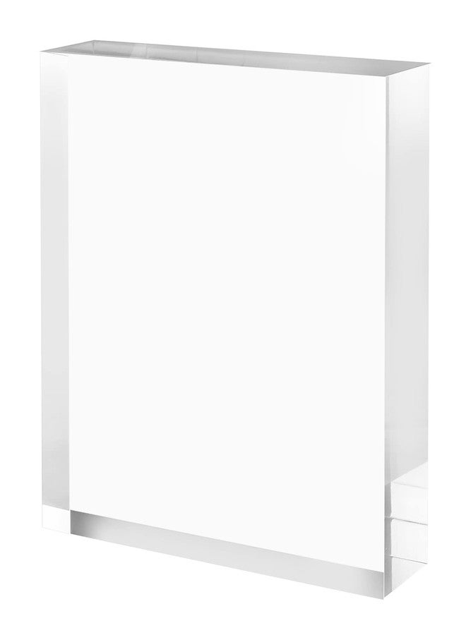 CiaoHER 2in Thickness Solid Acrylic Cube Display Block Clear Polished Pedestal Stand Riser Solid Base 2'' x 10" x 10", 1 Pack - Image 2