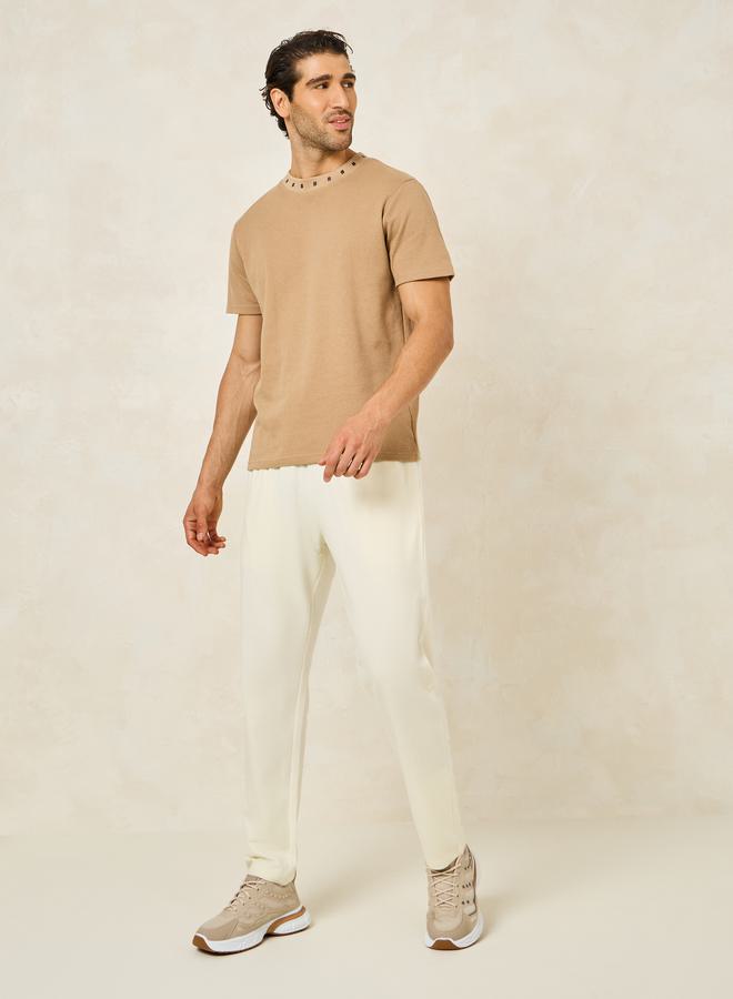 Styli Eco Earth Slim Terry Open Hem Jogger with Welt Pockets  - Image 2