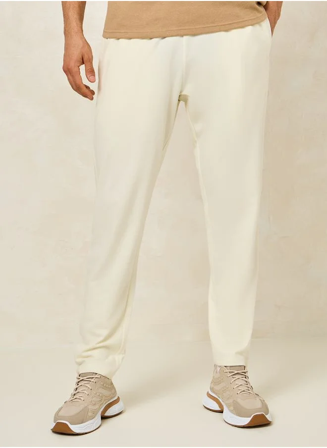 ستايلي Eco Earth Slim Terry Open Hem Jogger with Welt Pockets